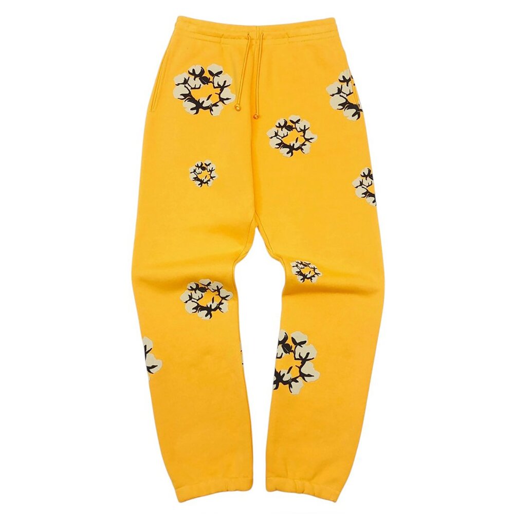 Denim Tears x CPFM Cactus Tears Wreath Sweatpants Yellow